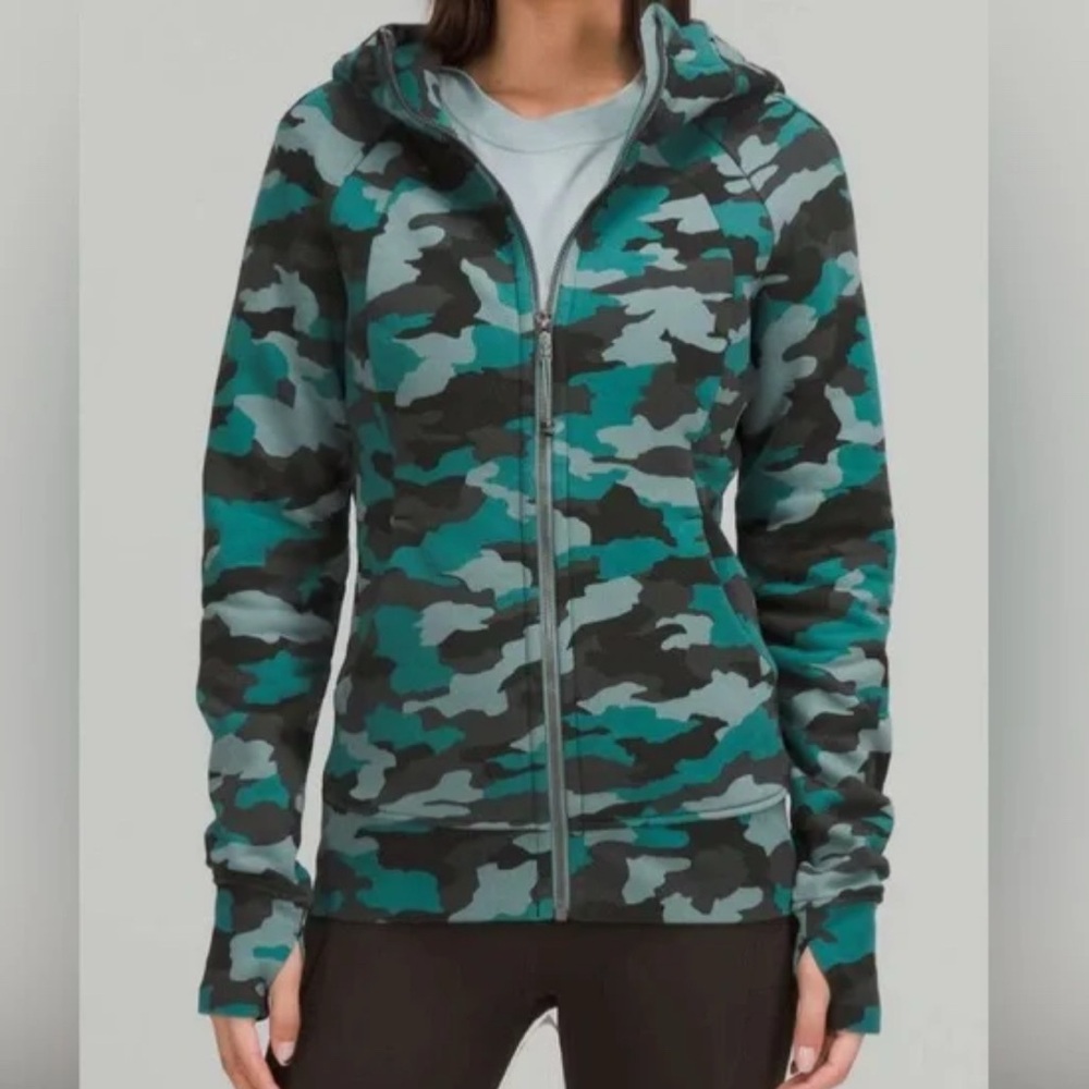 Lululemon camo scuba hoodie